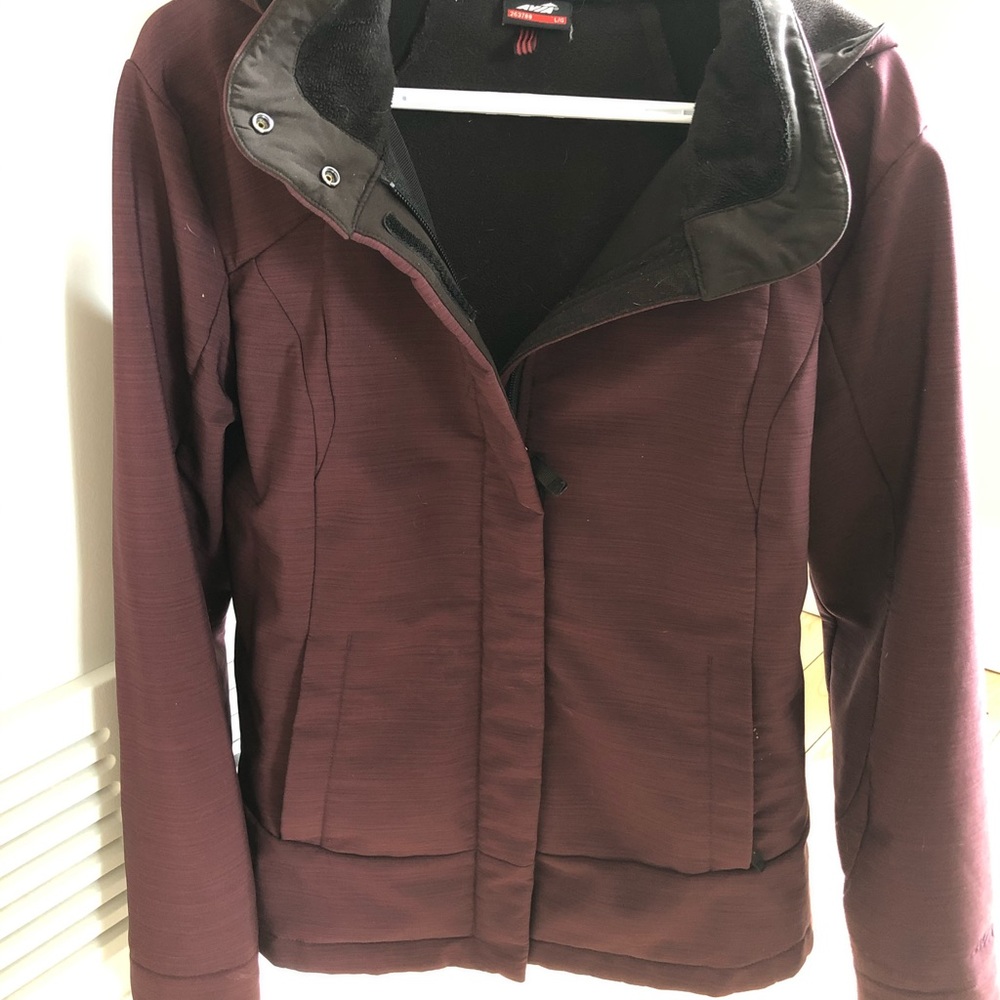 Shell hooded jacket